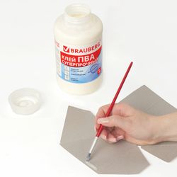 PVA glue BRAUBERG, 1 kg, super (ceramics, fabric, leather, wood, paper, cardboard)