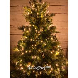 Kaemingk / Christmas tree tiered garland 180 cm Easy Light - Lumineo Snake, 540 warm white LED, green PVC, dimmer, IP44