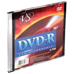 VS / Диск DVD-R 4,7 Gb, 16x, Slim Case