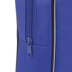 Folder for notebooks with handles PYTHAGORAS, A4, 80 mm width, fabric, zip around, blue
