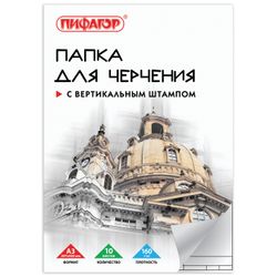 BIG FORMAT (297x420 mm) A3, 10 sheets, 160 g/m2, vertical stamp frame, PIFAGOR