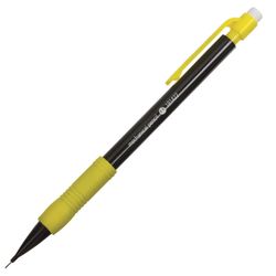 Portaminas STAFF "College", cuerpo negro, detalles surtidos, empuñadura de goma, goma de borrar, 0,5 mm
