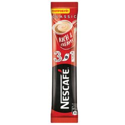 NESCAFE / Instant coffee "3 in 1 Classic", 20 sachets of 16 g (packing 320 g)