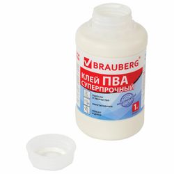 PVA glue BRAUBERG, 1 kg, super (ceramics, fabric, leather, wood, paper, cardboard)