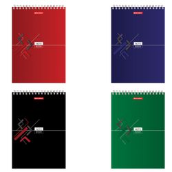 BRAUBERG  / Notebook "Style" LARGE FORMAT, 80 sheets of A4 (200x290 mm), comb, cardboard, rigid backing, cage