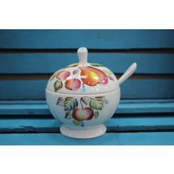 Vase for jam with a spoon Autumn Garden 1 grade