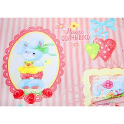 Этель / Set of curtains Our daughter, size 150x270 cm-2 pieces, cotton 198 g / m2