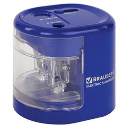 Sharpener electric BRAUBERG "Extra" two holes 6-8/9-12 mm, powered by 4 AA batteries