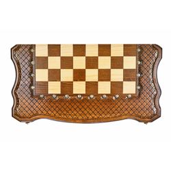 GamesDealer / Ajedrez + backgammon tallado "Endgame 2" 60, Simonyan