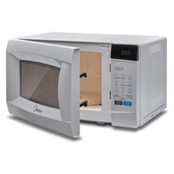 MIDEA EM720CKE 20 litre microwave, 700 watt power, touch control, display, white