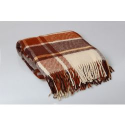 ВладЛен / VladLen / Blanket from New Zealand wool "Bleached Poplin"