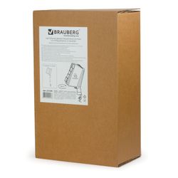 BRAUBERG / Desktop demosystem for 10 panels, with a clamp, with 10 gray panels A4