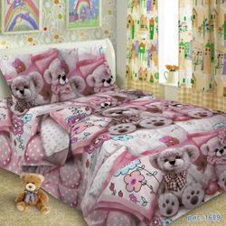 ВладЛен / VladLen / Children's poplin bedding "Plush"