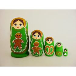 Лаврово / Matryoshka 5 places Gingerbread - Souvenir