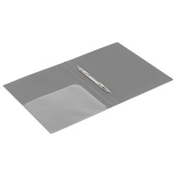Cặp có chất kết dính kim loại và túi bên trong BRAUBERG "Đường chéo", màu bạc, tối đa 100 tờ, 0,6 mm