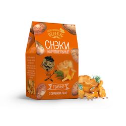 POTATO SNACKS WITH FLAX SEED "MUSHROOM" 100 GR