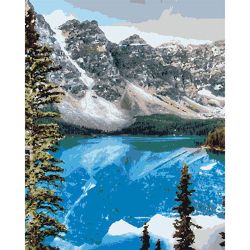 Опт-картина / Paint by number CAKADU 40x50 Mountain lake