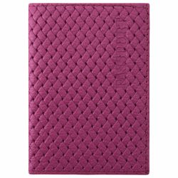 Passport cover genuine leather braid, PASSPORT, pink, STAFF Profit