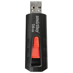 SMARTBUY / Flash Drive 16 GB Iron USB 3.0, Black / Red
