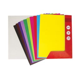 Farbiges Papier, A4, gestrichen (glänzend), 20 Blatt à 10 Farben, im Ordner, ISLAND OF TREASURES, 210x297 mm97