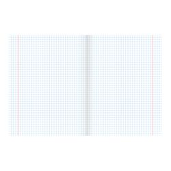 HATBER / Notebook А5, 48 sh., Staple, cage, textured embossing, "2COLORS" / 10 pcs.