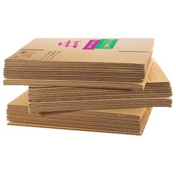 BUSINESSMENU / Corrugated box with logo, 370 x 270 x 370 mm, brand T22, profile B