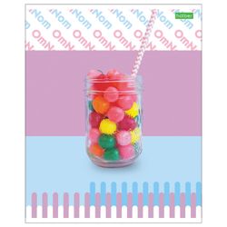 HATBER / Notebook А5, 48 sh., ECO, bracket, cage, cardboard cover, "Candy" / 10 pcs.