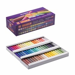 Dry pastel art BRAUBERG ART "DEBUT", 54 color, round cross-section