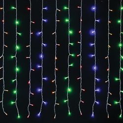 ЗОЛОТАЯ СКАЗКА / LED electric garland "Curtain", 304 lamps, 2x2 m, multicolor, controller