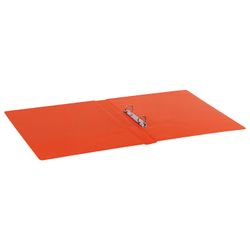 Chất kết dính 2 vòng BRAUBERG, bìa cứng / PVC, 35 mm, màu đỏ, lên đến 180 tờ (tuổi thọ gấp đôi)