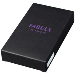 FABULA / Tasca porta biglietti da visita "Largo" per 40 biglietti da visita, vera pelle, blu
