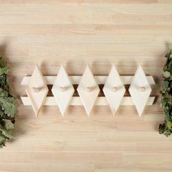 Добропаровъ / Hanger "Rhombic" 5 hooks 45 х18 cm linden
