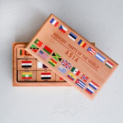 Zartoy / Memori "Parts of the world. Asia" in a wooden box