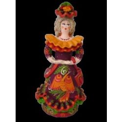 Ковровская глиняная игрушка / Statuette "Young Lady Rufina"