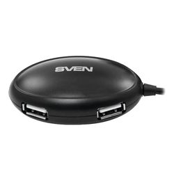 SVEN / Hub HB-401, USB 2.0, 4 ports, cable 1.2 m, black