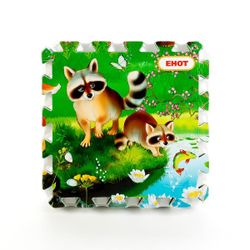 Играем вместе / Let's play together / Puzzle mat "Who lives in the forest?"