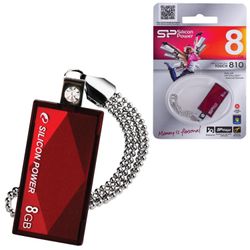 SILICON POWER / Flash disk 8 GB, Touch 810, USB 2.0, red