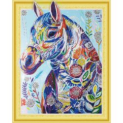 Опт-картина / 5D Elmas mozaik 40x50 yuvarlak rhinestones At
