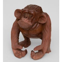 Decor and Gift / Wooden statuette "Happy Monkey" 30 cm