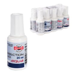 Correction fluid KOH-I-NOOR, 20 ml bottle with brush, water based