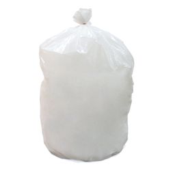 Garbage bags, 120 L, 10 pcs per roll, LDPE, 67x100 cm, 25 microns, TRANSPARENT, LIME
