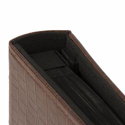 BRAUBERG photo album 500 photos 10x15 cm cover under the skin of the crocodile, photo frame, brown