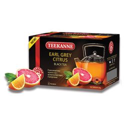 TEEKANNE / Tea "Earl Gray Citrus" black, bergamot / citrus, 20 sachets, Germany