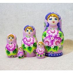 La matrioshka "malva" 5 muñecas