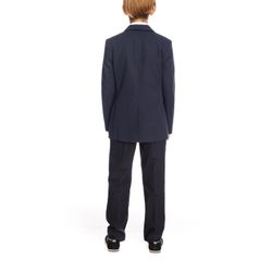 Jacket straight cut, buttoned black color for a boy