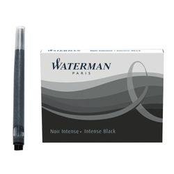 WATERMAN / Ink cartridges, set of 8 pieces, black, 30 pieces.