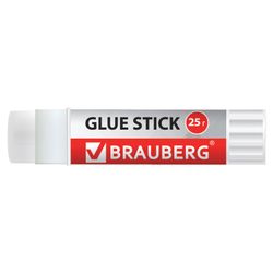 Glue stick BRAUBERG "Crystal", 25g, transparent, PVP