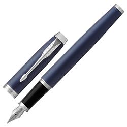 Pen pen PARKER "IM Core Matte Blue CT", building dark blue lacquer, chrome, blue