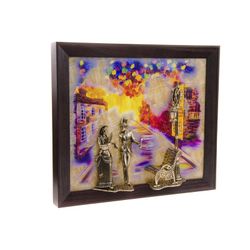 Золотая антилопа / Painting "Evening walk. Street" with illumination