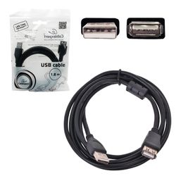 CABLEXPERT / USB 2.0 extension cable, 1.8 m, MF, 1 filter, for connecting peripherals